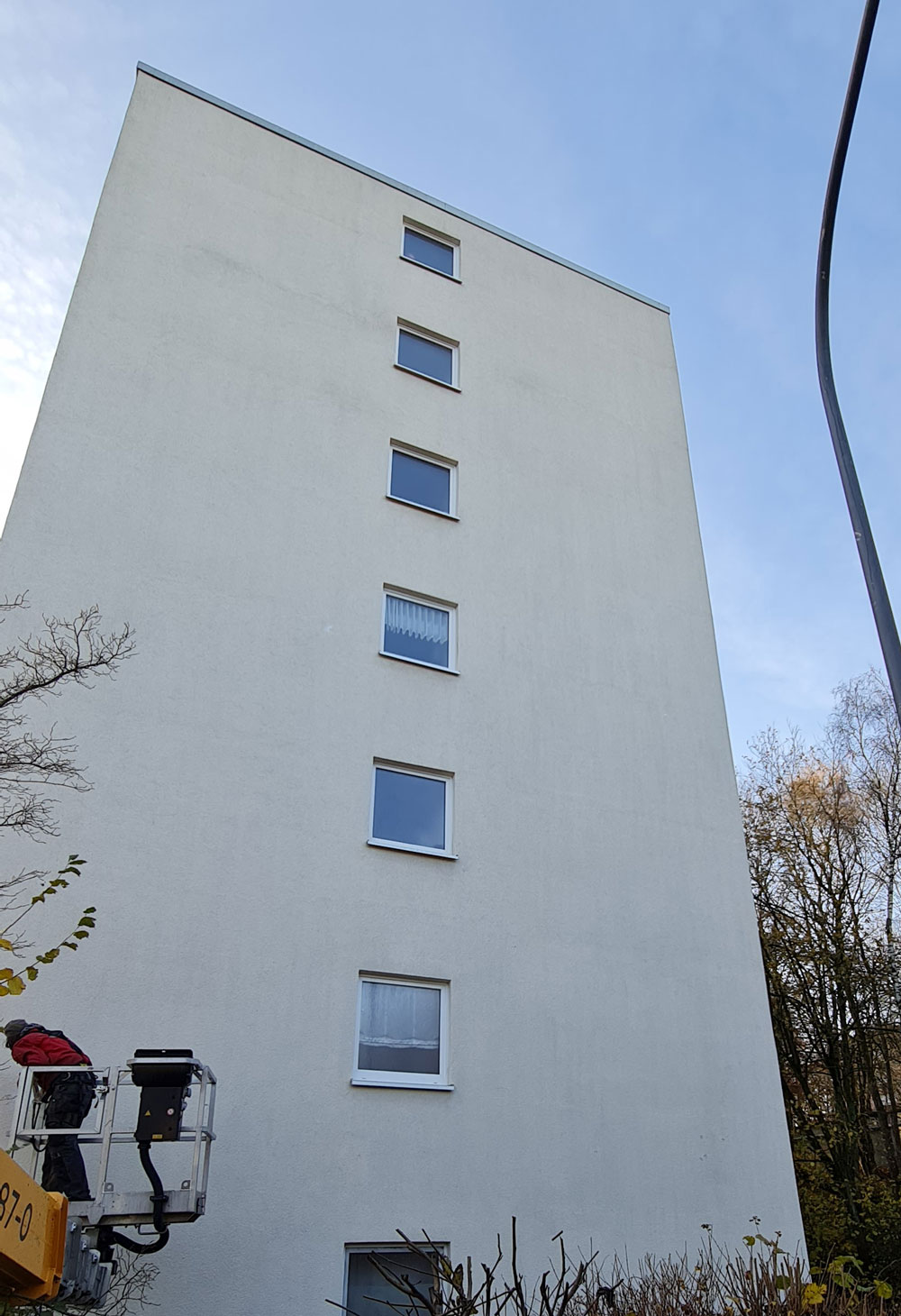 Nach Fassadenreinigung Duesseldorf Putzfassade