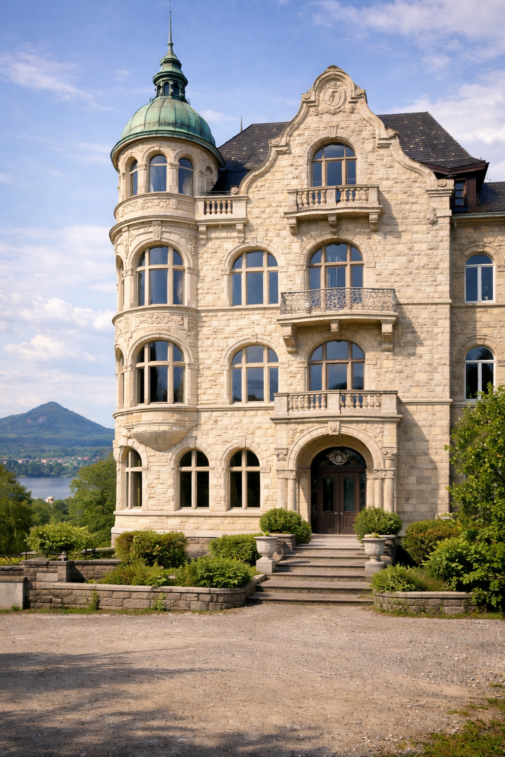 Fassadenreingung in Bonn Naturstein Villa